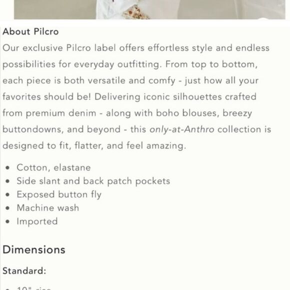 Pilcro Anthropologie The Wanderer patched utility pants 32 - Picture 7 of 7